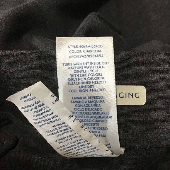 Seven7 Charcoal Gray Pull On Ponte Leggings L - Picture 11 of 11